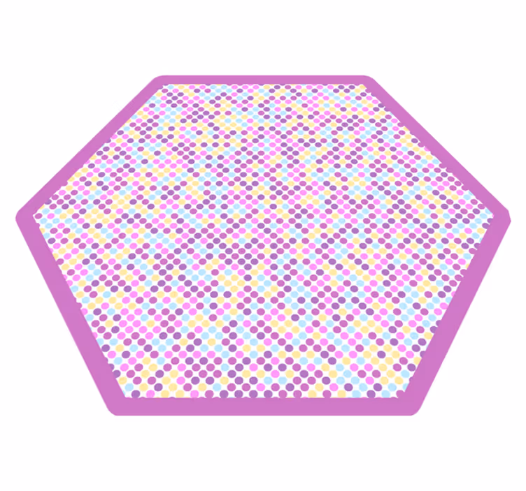 Dječji krug na točkice geometrijski sagovi - TenStickers