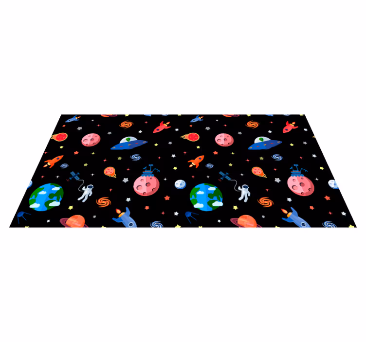 Planeti i vinil prostirka zvijezda galaksije - TenStickers
