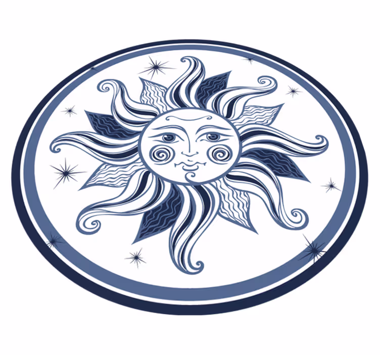 Vinil podovi tinejdžeri uzor nebeskog sunca - TenStickers