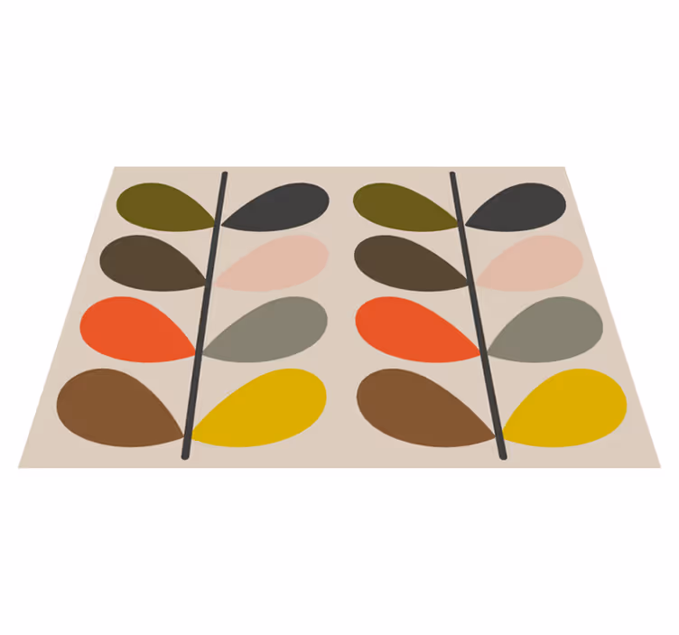 Orla kiely moderni vinil prostirka - TenStickers