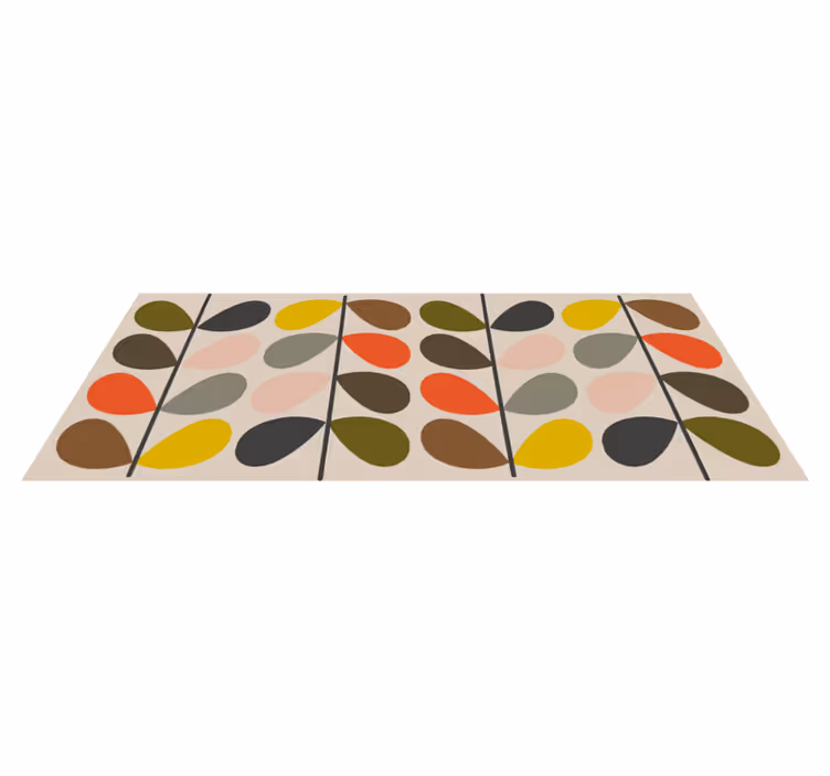 Moderni tepih orla kiely uzorka - TenStickers