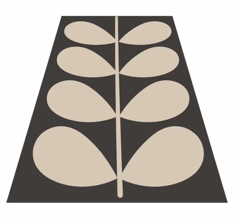 Tamni orla kiely moderni vinil prostirka - TenStickers