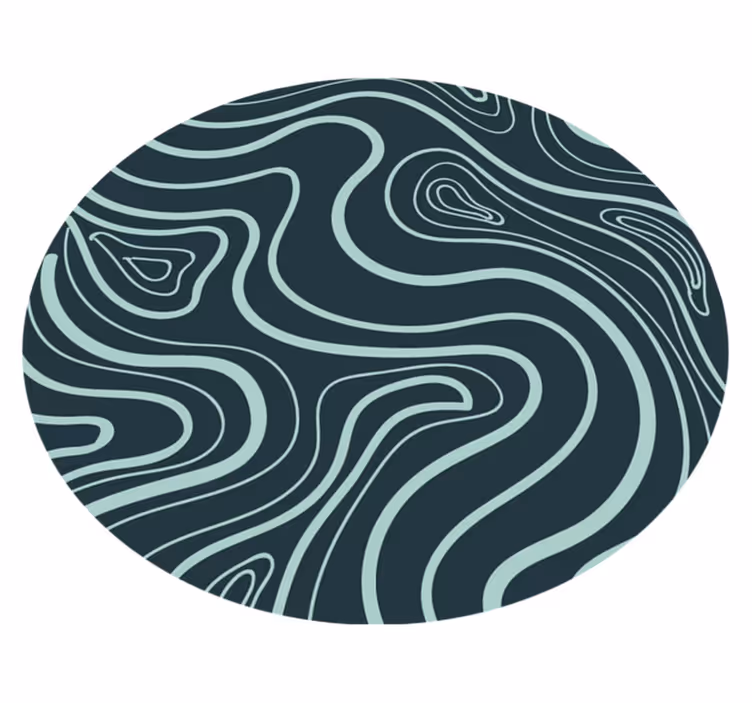 Vinil podovi tekstura topografske konture - TenStickers