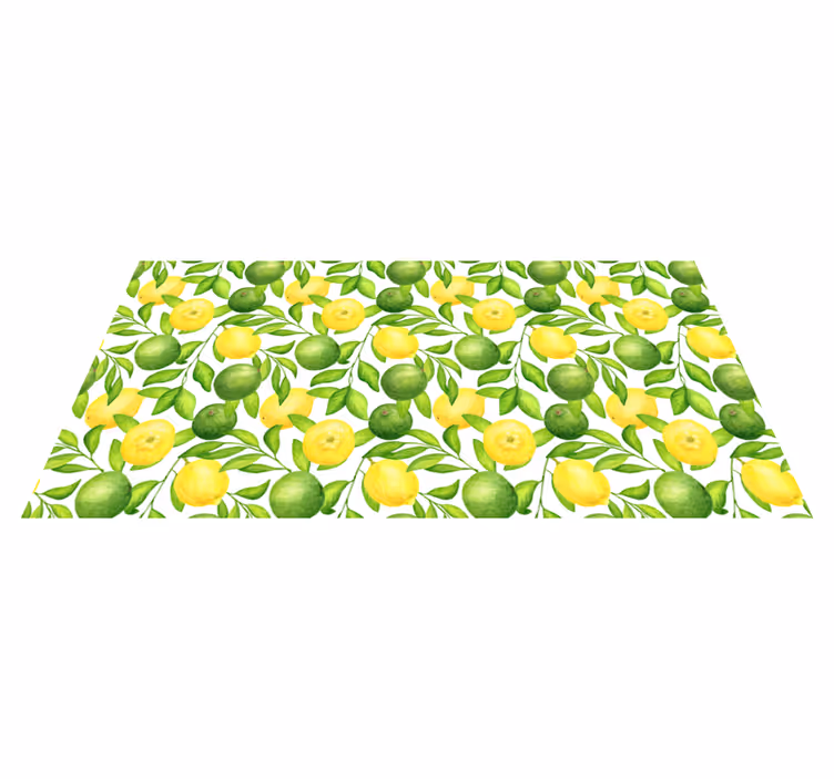 Limun i limeta cvjetni sag - TenStickers