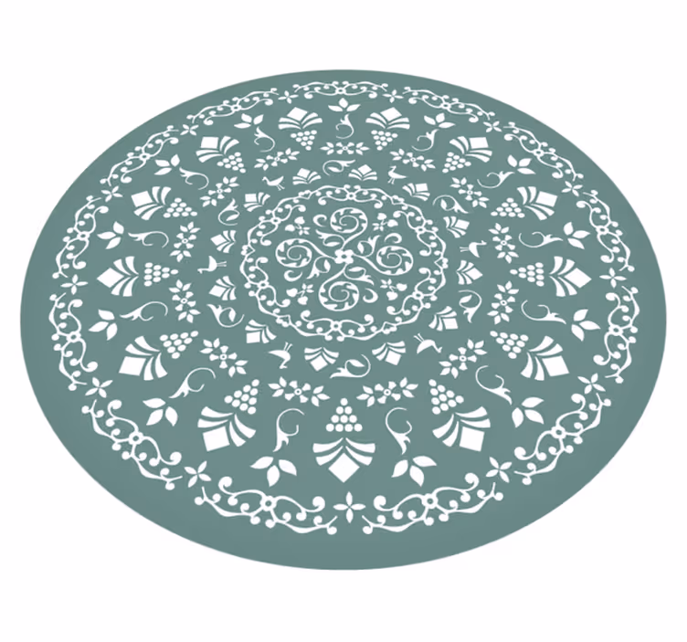 Vinil podovi mandala motiv cvjetnog uzorka - TenStickers