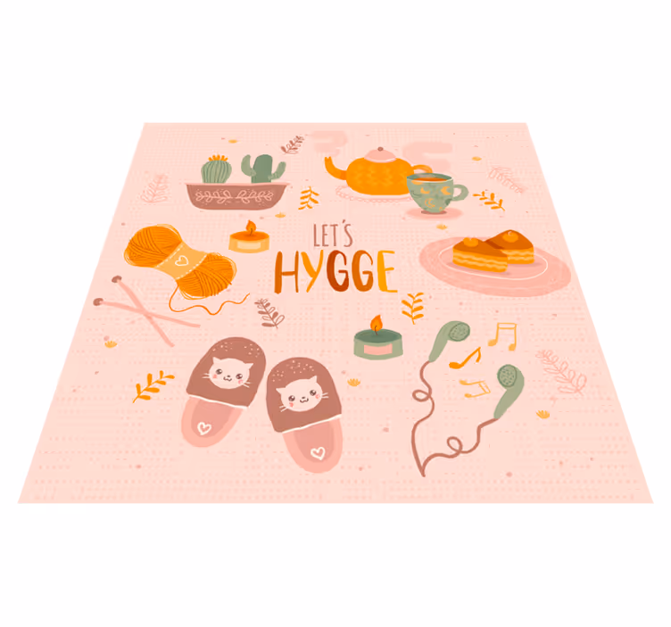 Vinil podovi tinejdžeri idemo na hygge ugodan dizajn - TenStickers