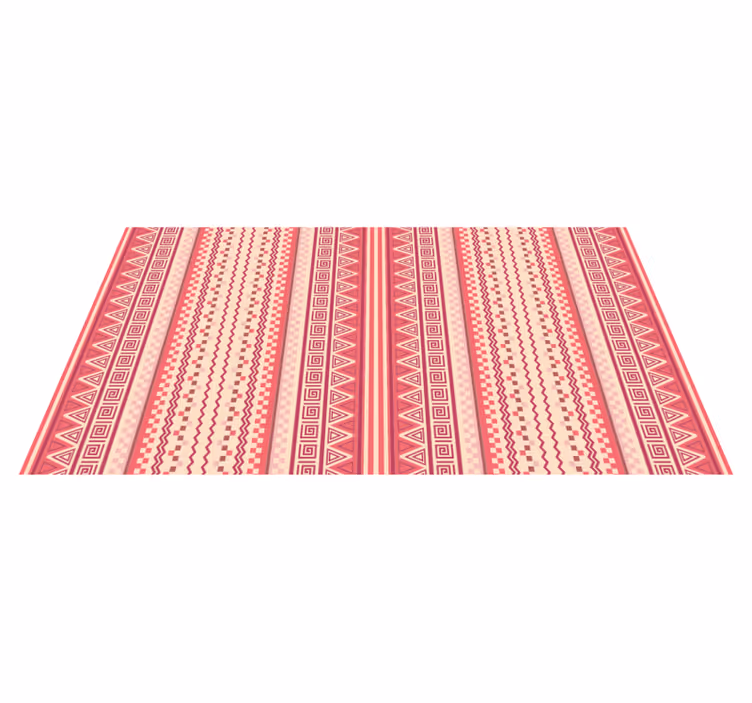 Vinil podovi etnički ružičasti prugasti kilim - TenStickers