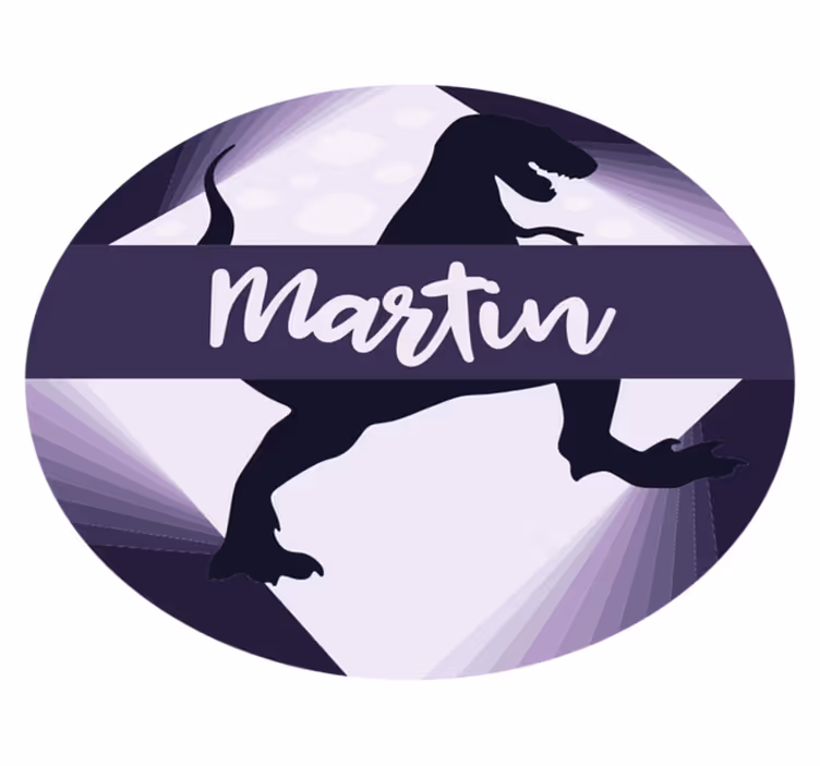 Drugi vinil podovi velociraptor s imenom - TenStickers