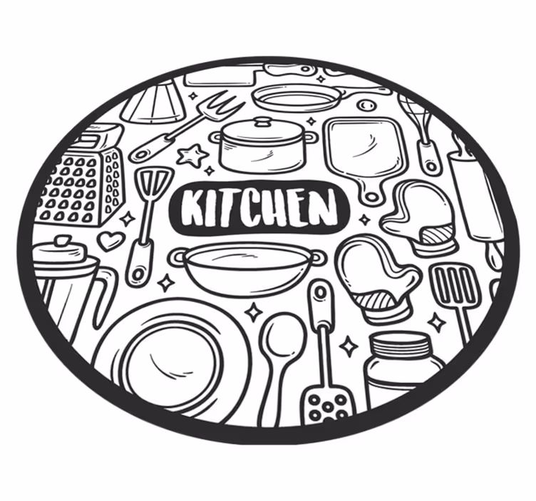 Vinil podovi kružni osnovna grafika - TenStickers
