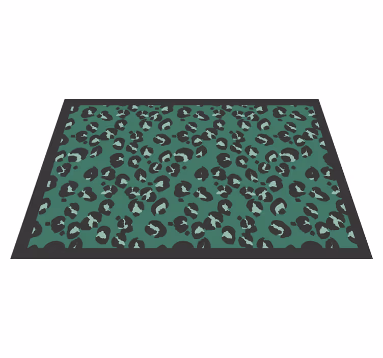 Vinil podovi otisak životinja zeleni leopard uzorak - TenStickers