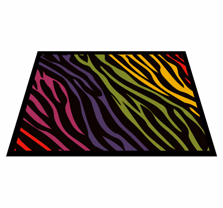 Dugini zebra print vinil prostirka s životinjskim printom - TenStickers