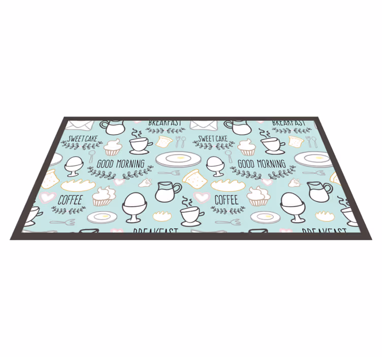 Vinil pod u kuhinji za doručak essentials - TenStickers