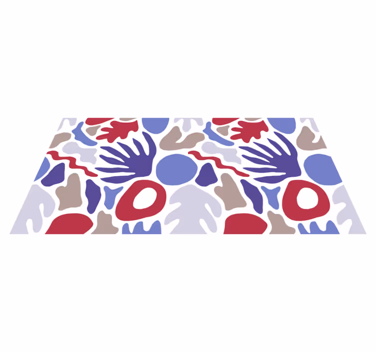 šareni detaljni uzorak kuhinjske podne pločice - TenStickers