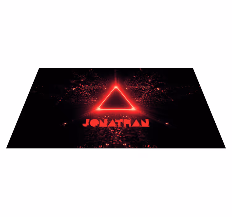 Vinil podovi tinejdžeri neonski trokut s imenom - TenStickers