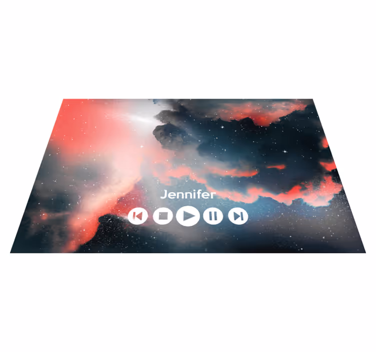 Vinil podovi tinejdžeri prilagođena glazba iz svemira - TenStickers