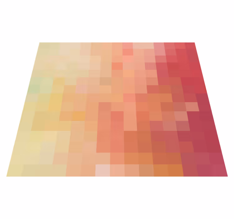 Vinil podovi geometrijski crveni blok gradijent uzorak - TenStickers