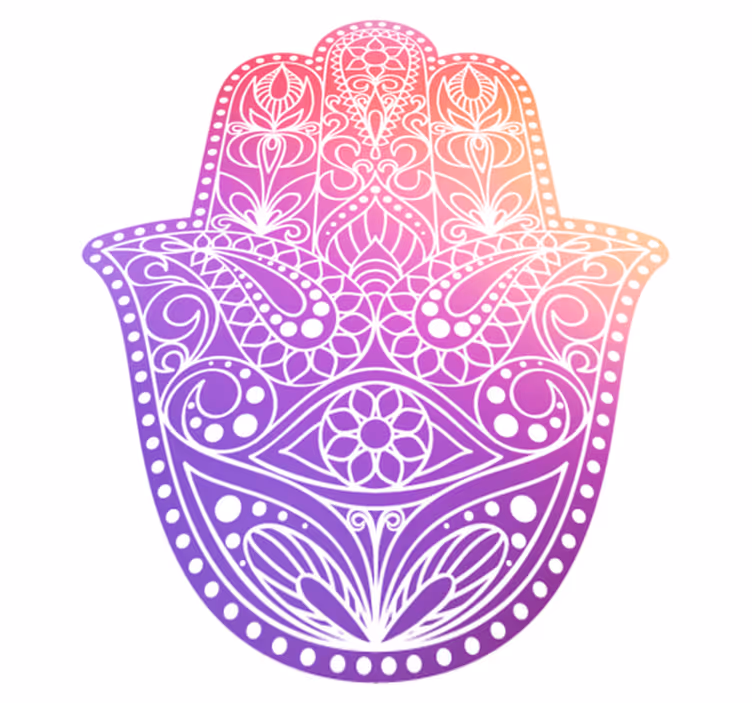 Vinil podovi mandala dizajn ruke mandale - TenStickers