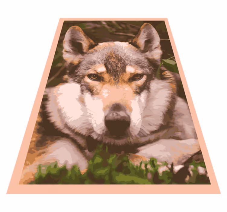 Vuk lice životinja vinil prostirka - TenStickers
