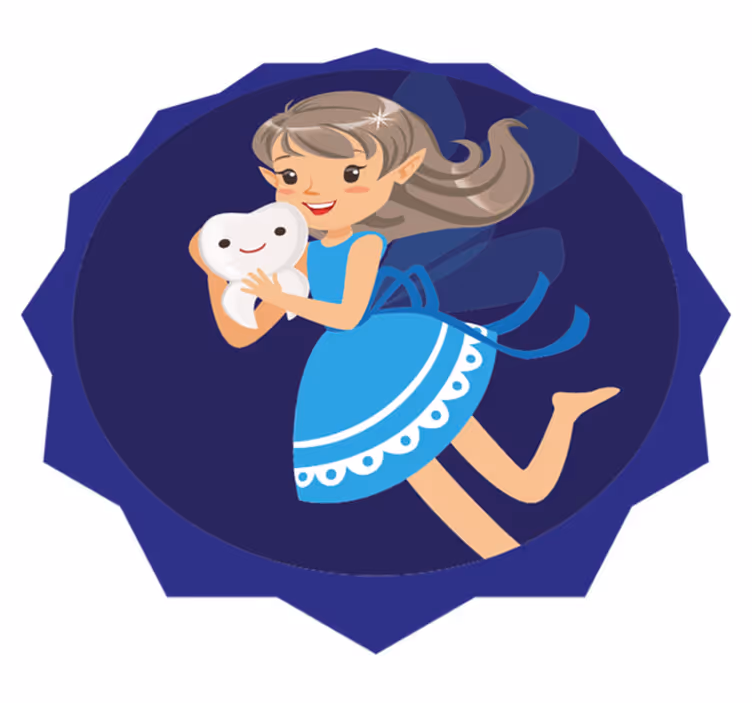 Zub vila grli zub djeca vinil prostirka - TenStickers