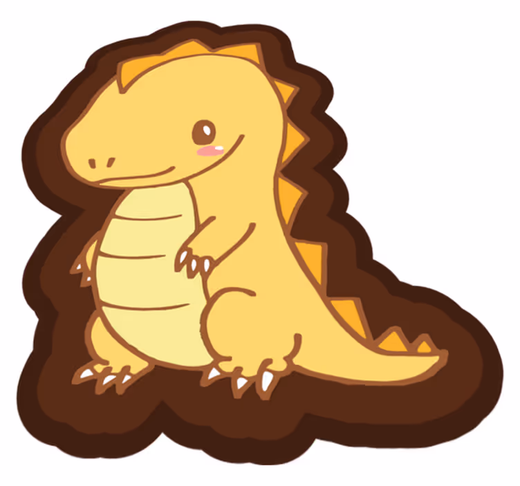 Vinil podovi djeca slatki dinosaur dinosaur - TenStickers