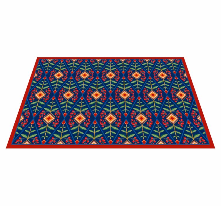 Vinil podovi geometrijski botanički geometrijski uzorak - TenStickers