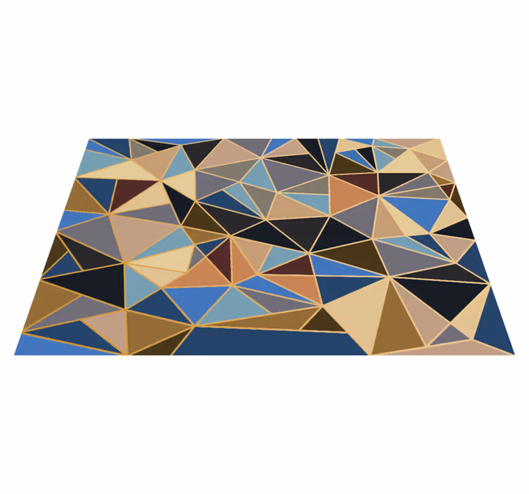 Geometrijski raznobojni mozaik podne pločice - TenStickers