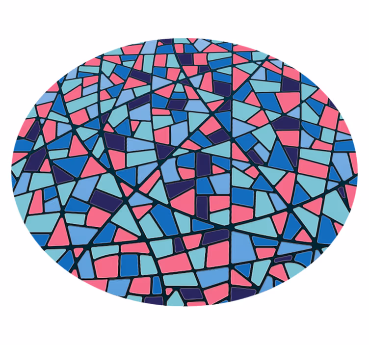 Vinil podovi mozaik šareni geometrijski aranžman - TenStickers