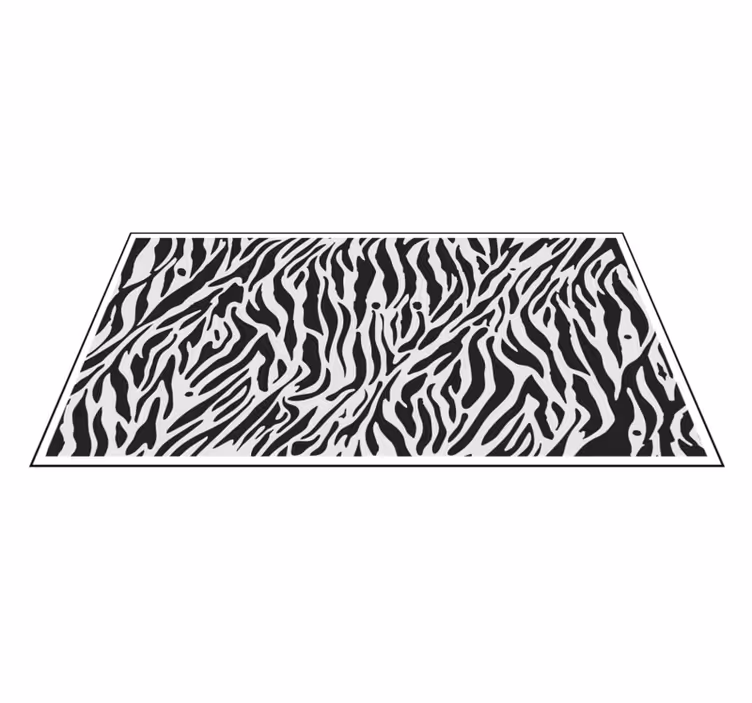 Vinil podovi otisak životinja uzorkom zebrastih pruga - TenStickers