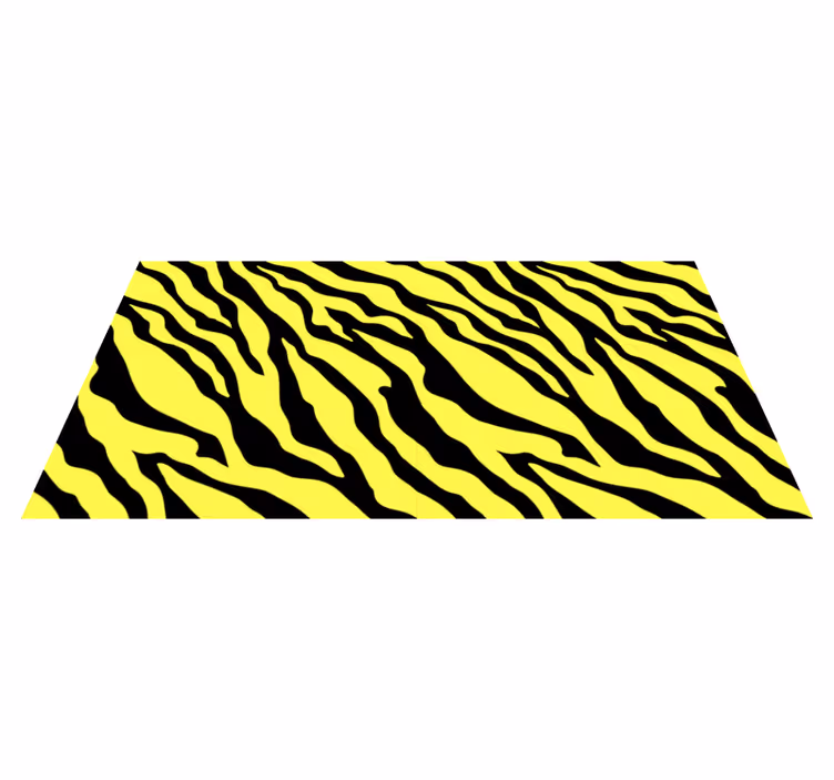 Vinil podovi otisak životinja žuti zebrasti uzorak - TenStickers