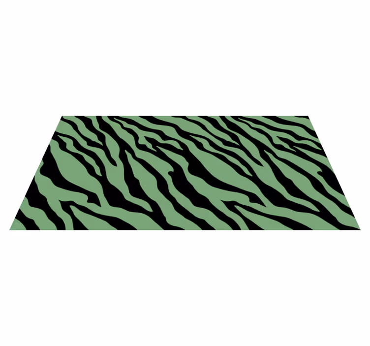 Vinil podovi otisak životinja zebraste zelene pruge - TenStickers