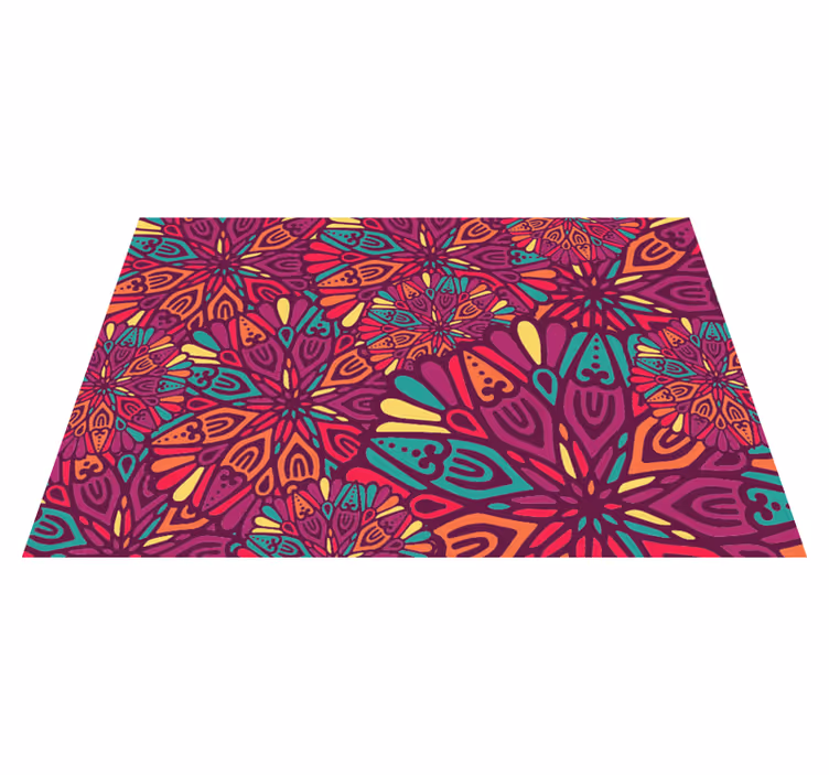 Vinil podovi mandala živopisni ljubičasti motiv - TenStickers