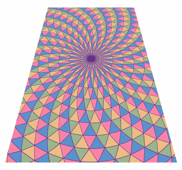 Vinil podovi geometrijski šareni trokutasti vrtlozi - TenStickers