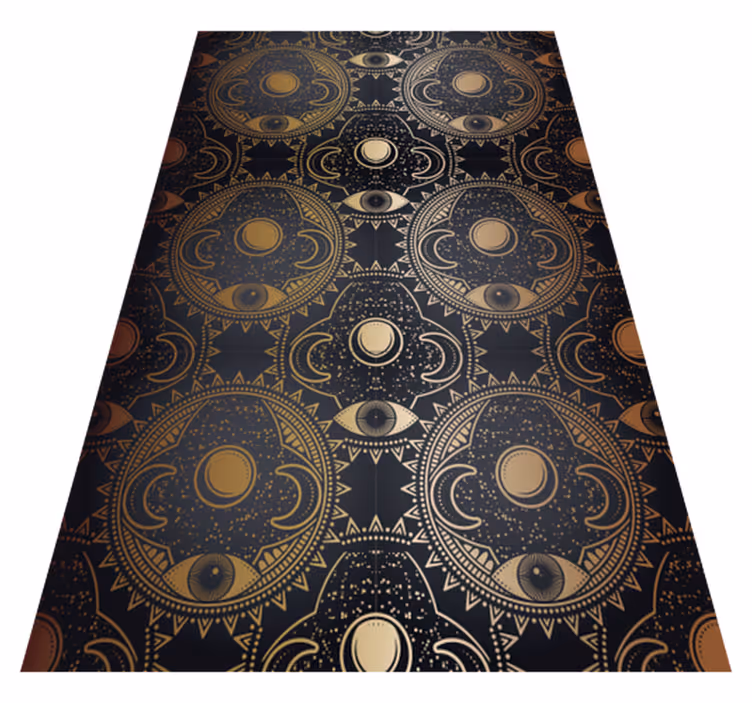 Vinil podovi mandala nebeski crni motiv - TenStickers