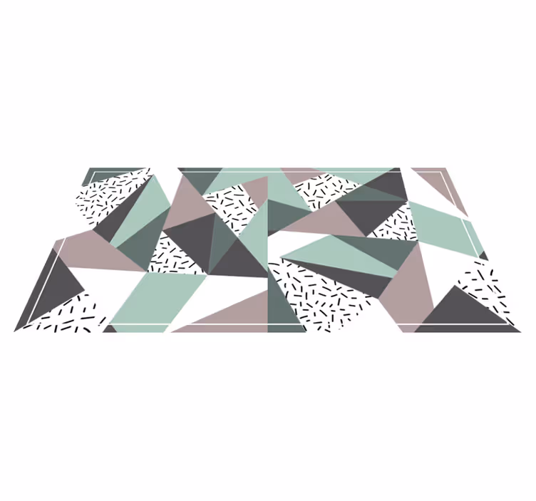 Vinil podovi geometrijski apstraktni trokutasti oblici - TenStickers