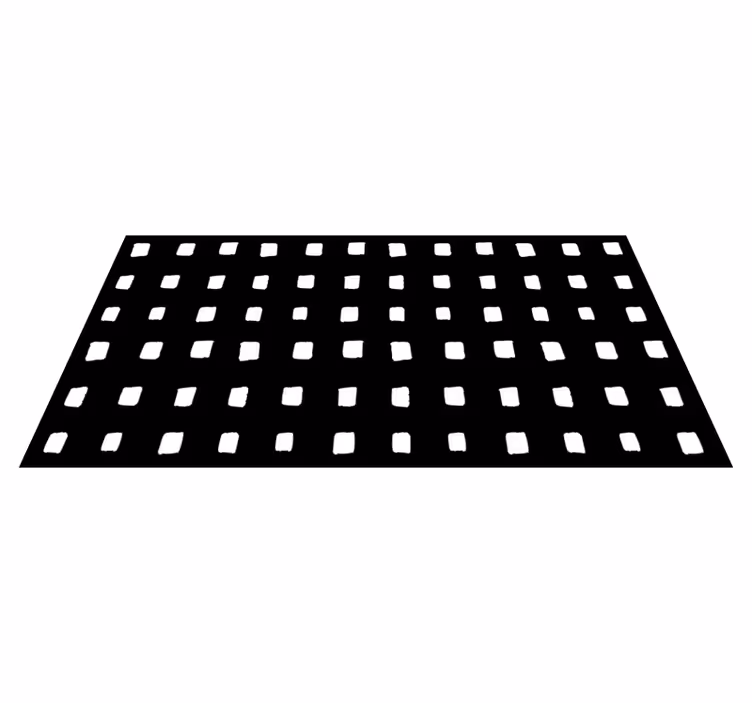 Vinil podovi minimalistički crno-bijeli kvadratni uzorak - TenStickers