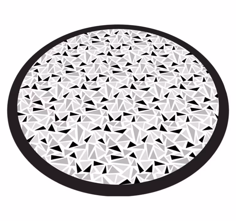 Vinil podovi geometrijski crni i sivi trokuti - TenStickers