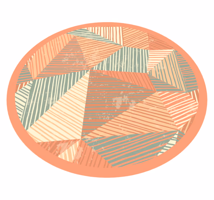 Vinil podovi geometrijski igra boja trokuta - TenStickers