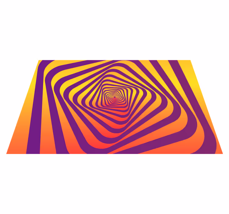 Moderna umjetnost šareni vortex moderni vinil tepih - TenStickers