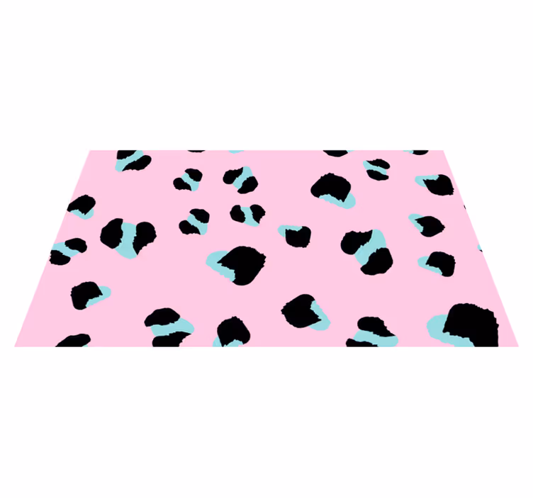 Ružičasti leopard print vinil prostirka - TenStickers