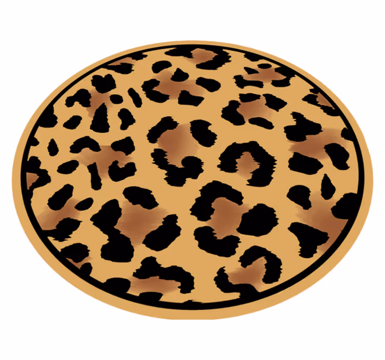 Klasični vinil prostirač s životinjskim printom kože leoparda - TenStickers