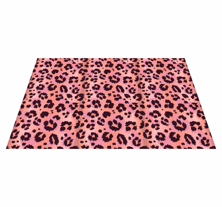 Vinil podovi otisak životinja leopard ružičasta - TenStickers