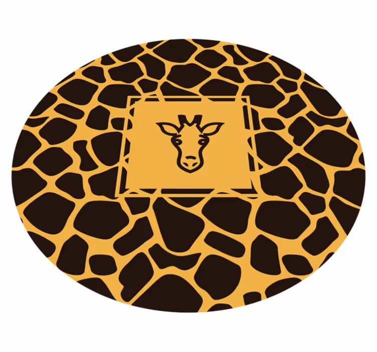 žirafa print životinjski otisak vinil prostirka - TenStickers