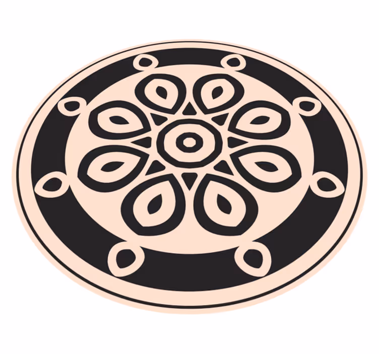 Vinil podovi mandala elegantan kružni motiv - TenStickers