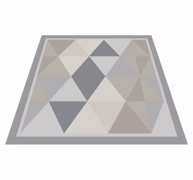 Vinil podovi geometrijski trokutasta siva harmonija - TenStickers