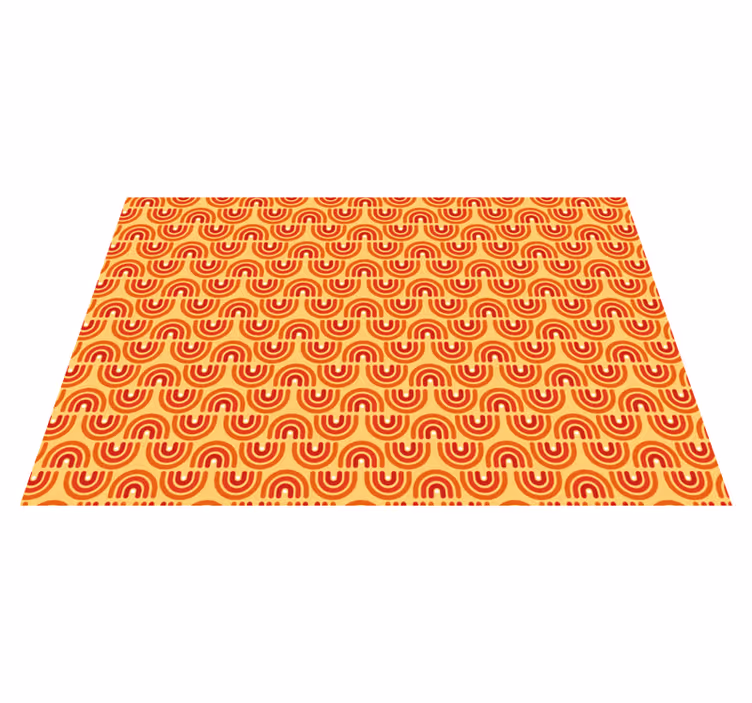 Vinil podovi geometrijski šareni uzorak valova - TenStickers
