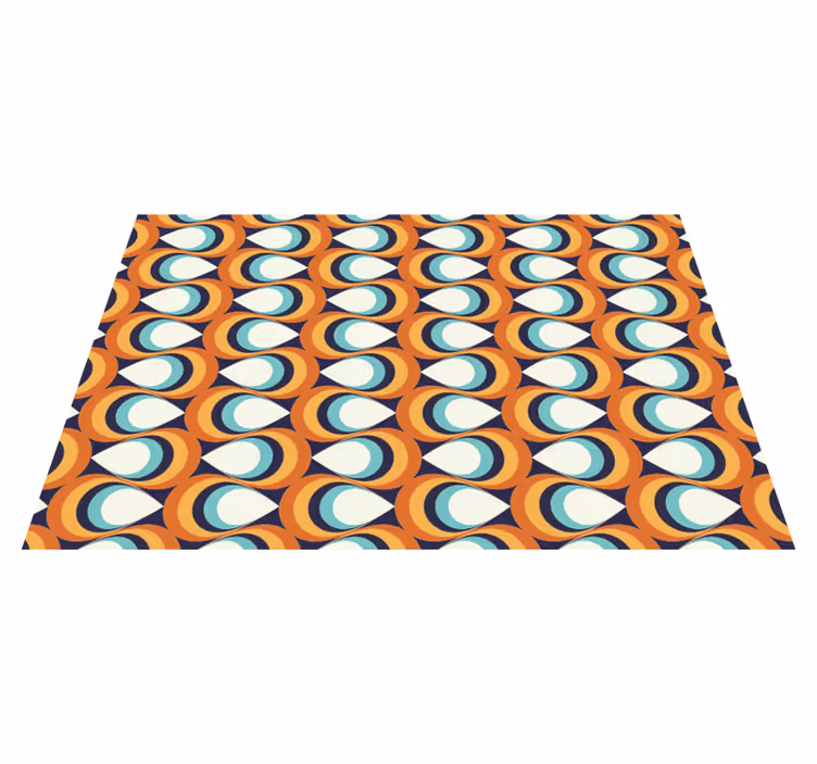 Vinil podovi geometrijski retro vrtložni element - TenStickers
