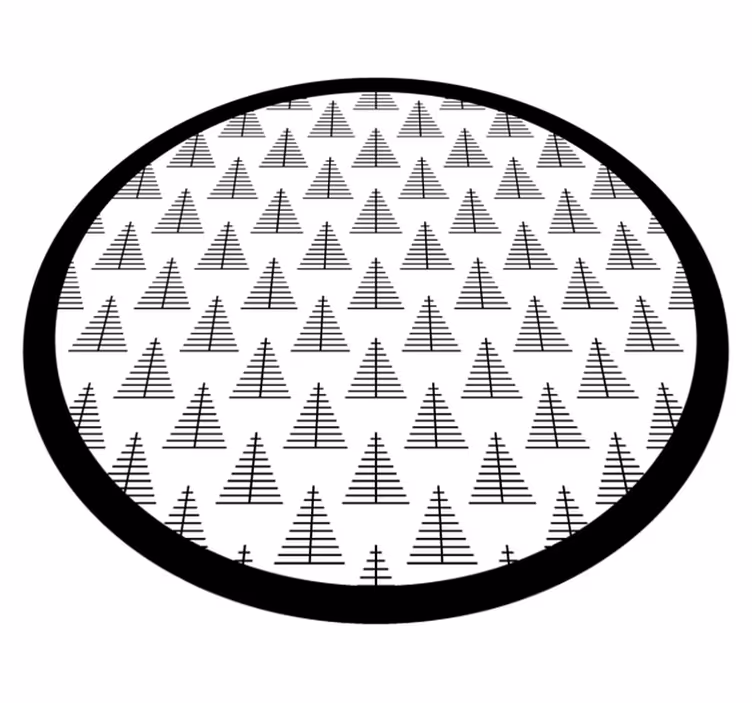 Vinil podovi skandinavski geometrijska siva stabla - TenStickers