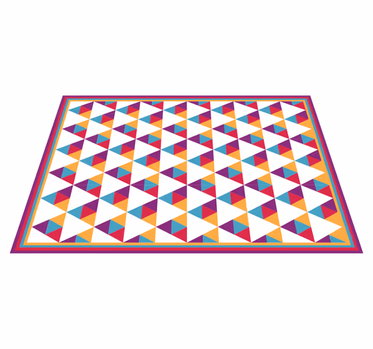Vinil podovi geometrijski živopisni trokutasti motiv - TenStickers