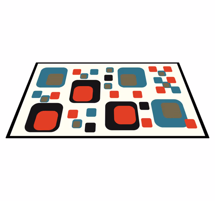 Vinil podovi geometrijski šareni apstraktni kvadrati - TenStickers