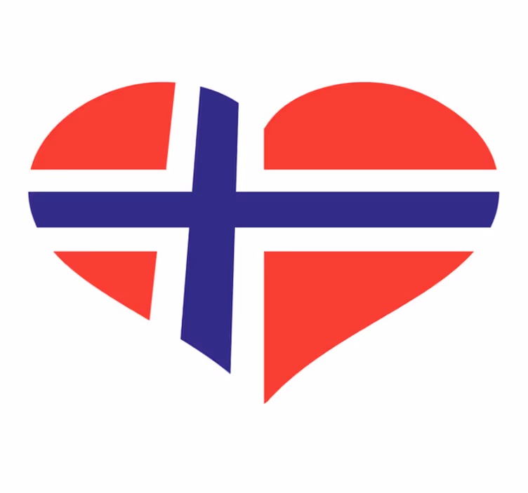Vinil podovi spavaća soba volim norveški dizajn - TenStickers
